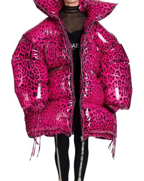 dolce gabbana leopard jacket|dolce and gabbana puffer jacket.